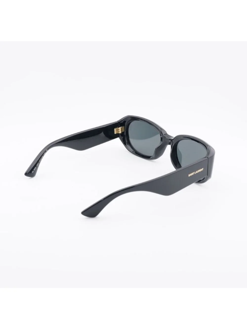 Saint Laurent SL868 001 Sunglasses Shiny Black Rectangle Frame